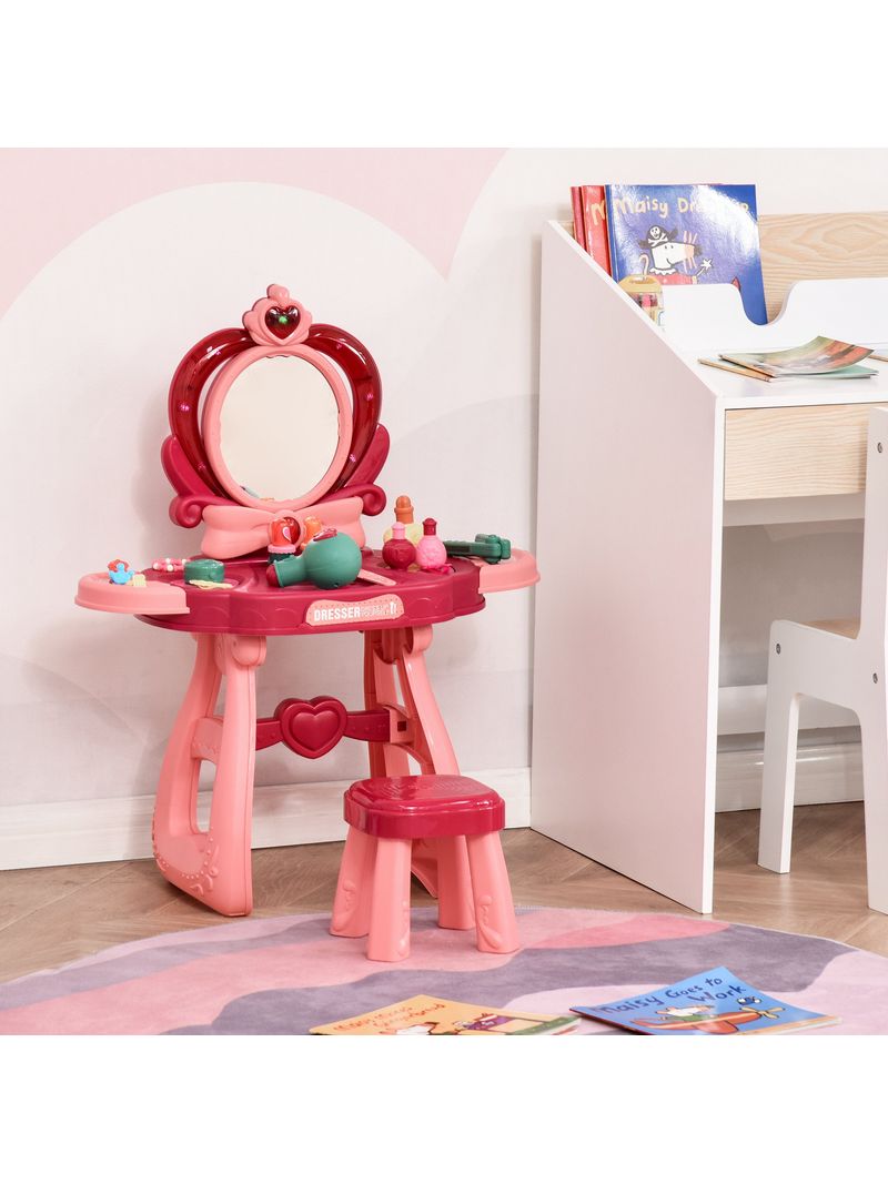 Toeletta trucco con sgabello e 36 accessori per bambini da 3 anni -  BricoBravo