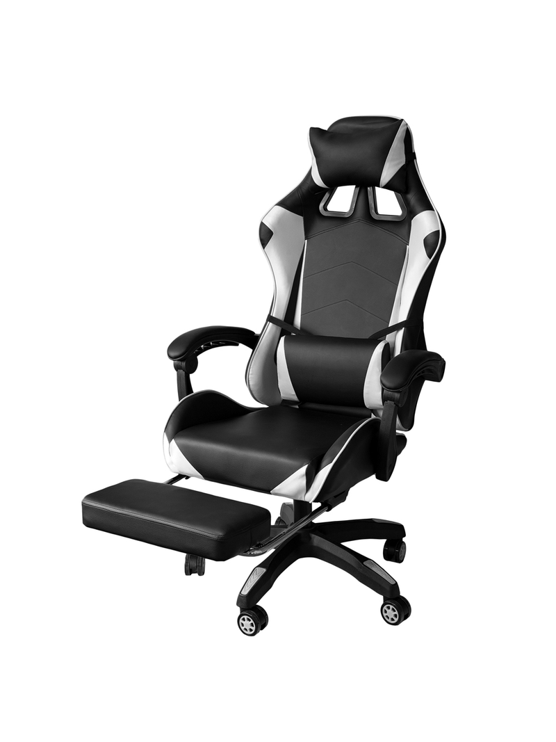 Sedia Gaming Junior Per Ragazzi - Poltrona Ergonomica In Ecopelle Bianco E Nero - Foto 6