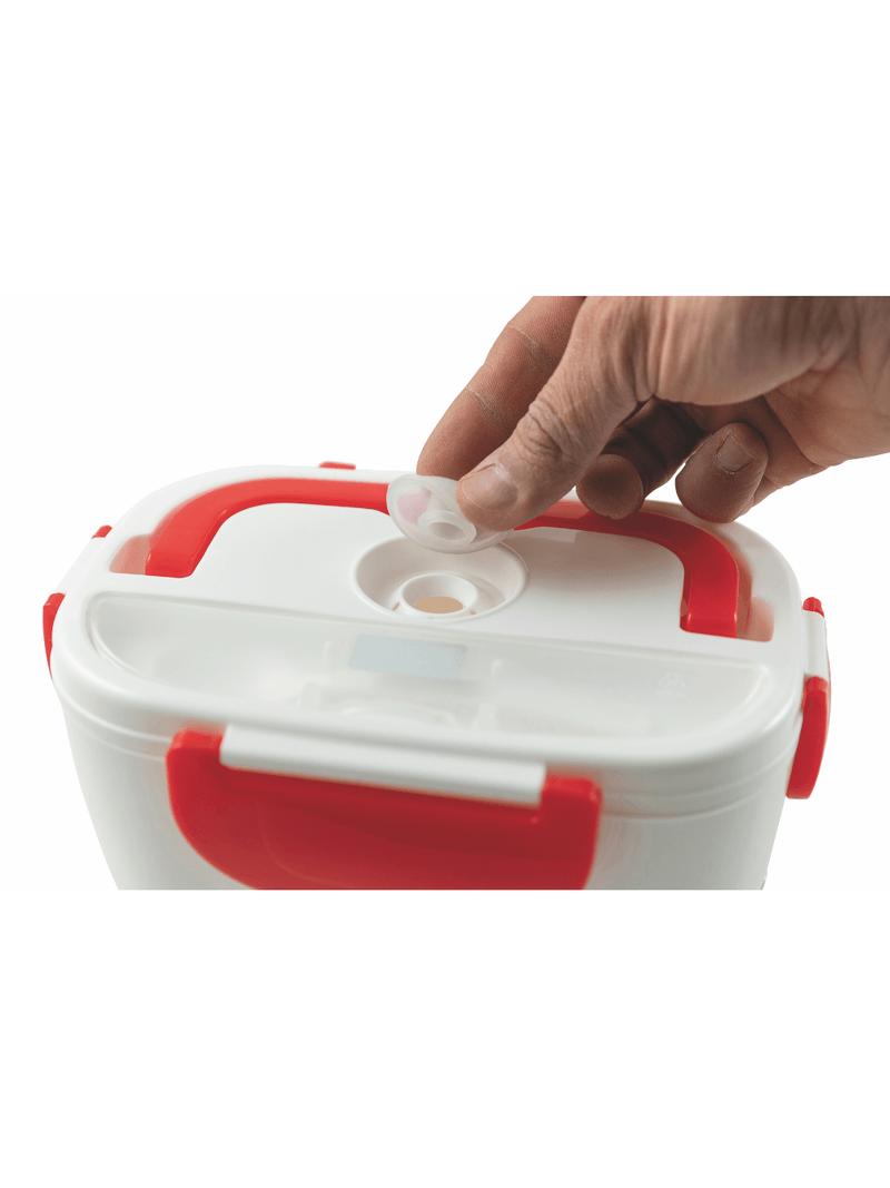 Scaldavivande portapranzo elettrico 40W con doppio scomparto e vano per  posate Lunch Box