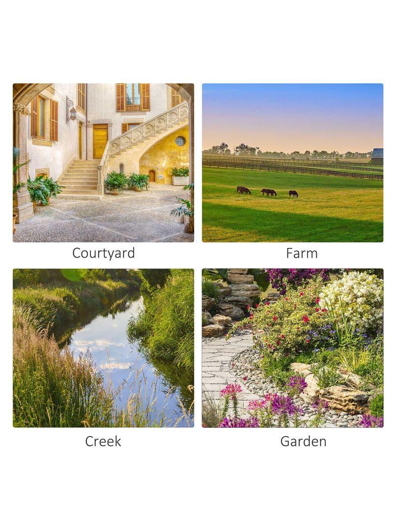 Ponticello Da Giardino Outsunny In Legno - Decorativo Per Laghetto, 100x32x48 Cm, Impermeabile, Stile Rustico - Foto 8