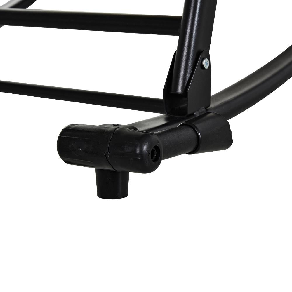 Sedia Sdraio A Dondolo Outsunny - Reclinabile Con Portabicchieri Per Giardino - Foto 7