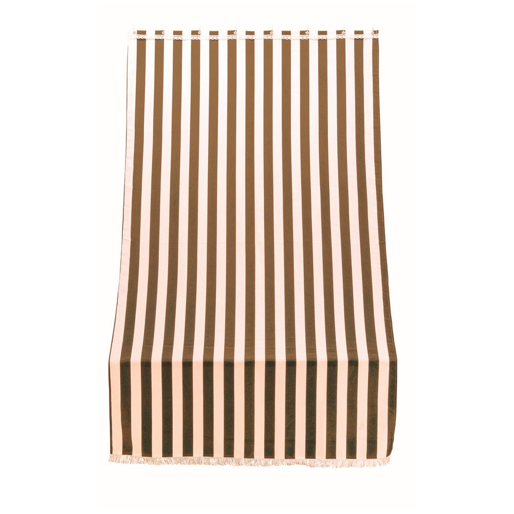 Tenda Da Sole Rigata Per Balcone - Poliestere Antimuffa, Idrorepellente, Misura 145x290 Cm, Gialla - Foto 9