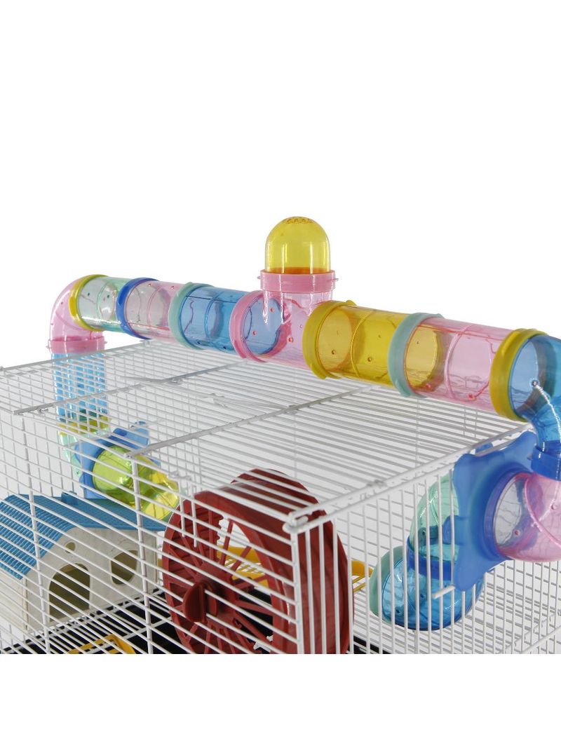 Set Di 4 Tunnel Per Criceti E Piccoli Animali - Labirinto Gioco In Plastica Trasparente (Blu) - Foto 8