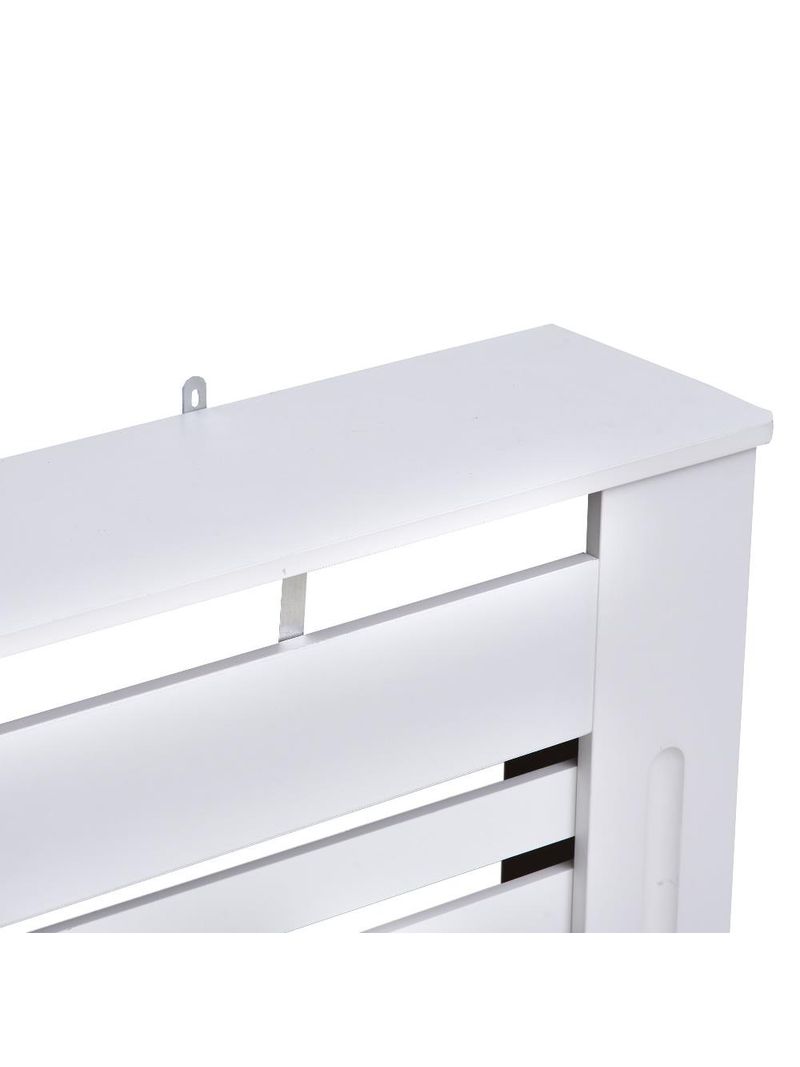 Copritermosifone Sonni 112x19x81.5 Cm - Design A Doghe Bianco, MDF, Moderno E Sicuro