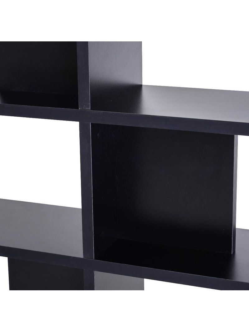 YAHARBO Libreria Moderna A 3 Livelli – Scaffale Aperto In Legno Nero Con Gambe, 80x24x110 Cm