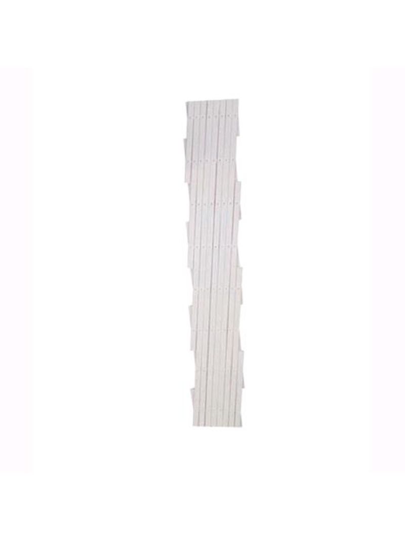 Traliccio Grigliato Estensibile in PVC per Piante rampicanti Balcone  Giardino terrazza 3x1 mt Bianco