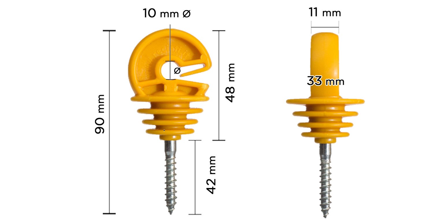 Kit recinto elettrico - 1x Elettrificatore B12 batteria 12V o 220V + 1x  Filo 1000MT 6Mm² + 200pz isolatori per legno - BricoBravo