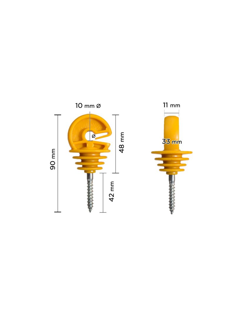 Kit completo recinto elettrico con 1 x Elettrificatore 220V + 1 x Filo 1000  MT 6 Mm² + 200pz isolatori per pali legno - BricoBravo