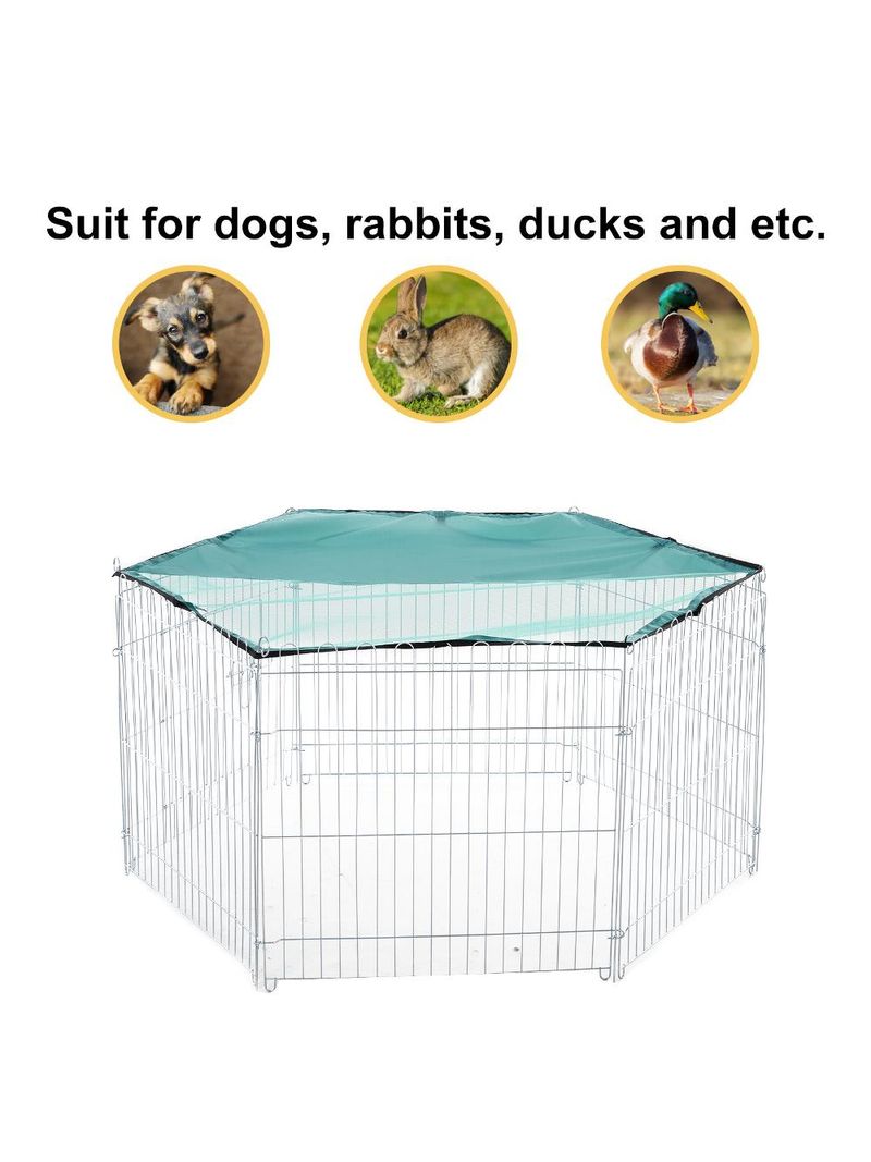 Recinto Per Cani PawHut 400x230x150cm - Kennedy Esterno Con Copertura Impermeabile, Per Cani Fino A 30kg