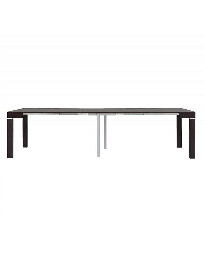 Tavolo Consolle Clarissa Plus Allungabile Fino A 3 Metri - 14 Posti Design Moderno Nero - Foto 5