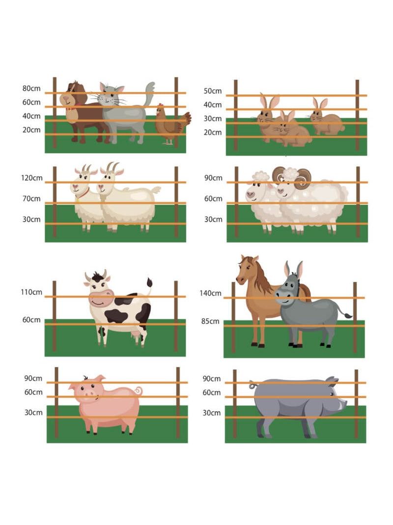 Filo 1000MT 6Mm² Per Recinto Elettrico Recinti Elettrici Recinti  Elettrificati Recinzioni Elettrificate Per Animali Cani Mucche Cavalli  Maiali Galline