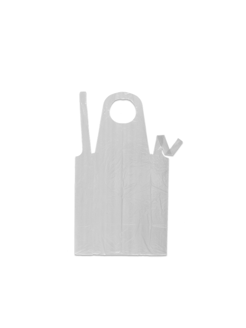 APRON Grembiule di protezione monouso in PE da 40 micron - blu