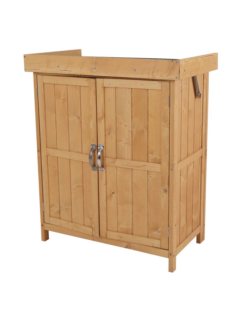 Casetta Da Giardino In Legno 176x70x36cm - Capanno Attrezzi Con Ripiani | Impermeabile E Pratico - Foto 13