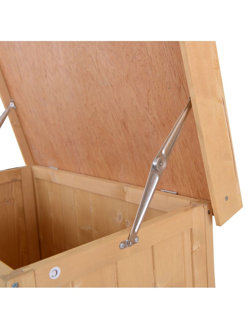 Casetta Da Giardino In Legno 176x70x36cm - Capanno Attrezzi Con Ripiani | Impermeabile E Pratico - Foto 5