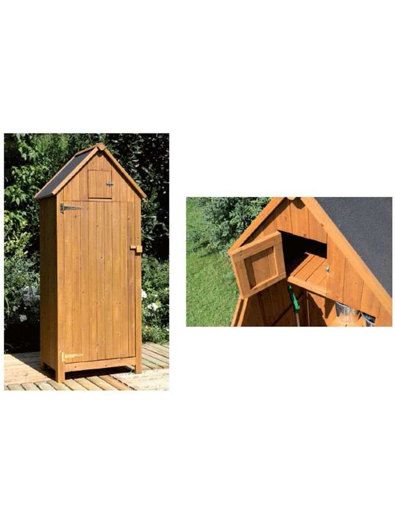 Casetta Box da Giardino Porta Utensili 77x54,3x179 cm in Legno - BricoBravo