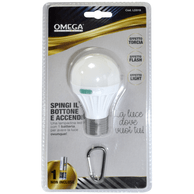 Omega Torcia LED lampada 0.5 W a batteria portatile con 3 funzioni LD319