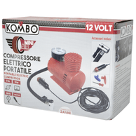 Kombo Compressore aria portatile mini per auto 12 V con adattatori KO277P