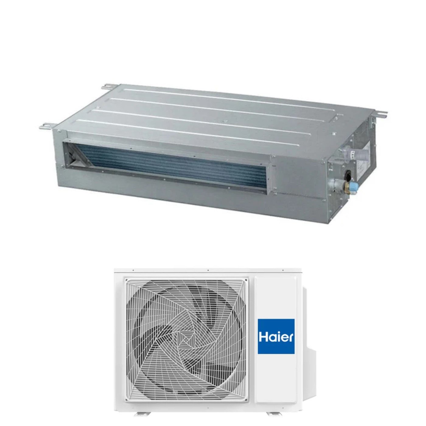 Climatizzatore Condizionatore Haier Inverter Canalizzato Slim Bassa ...