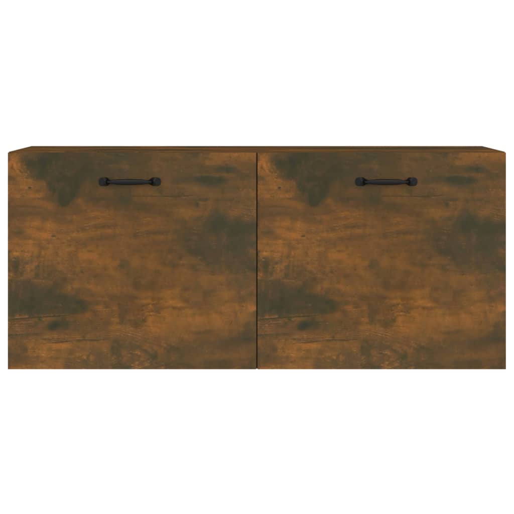 Armadietto Parete Rovere Fumo 60x26x18,5cm - Mobile TV Con 2 Cassetti - Foto 9