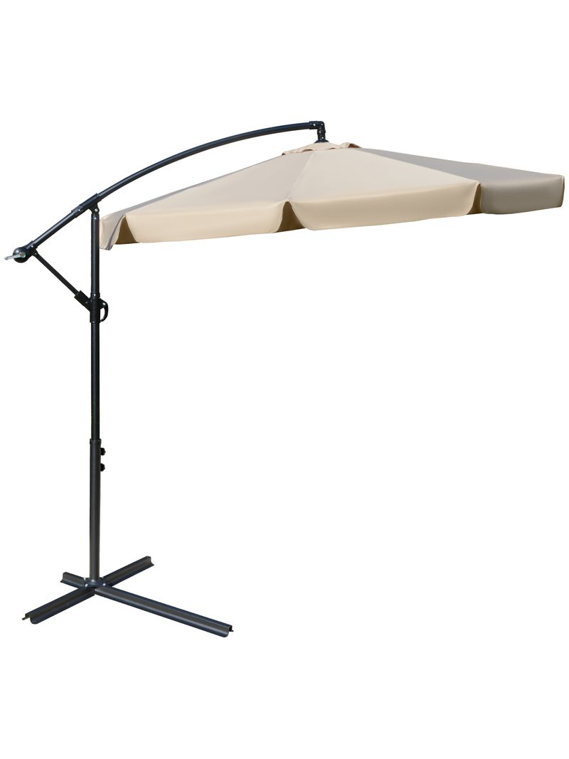 Ombrellone Da Giardino Con Braccio Ø330cm - Protezione UV50+, Manovella, Idrorepellente - Foto 6