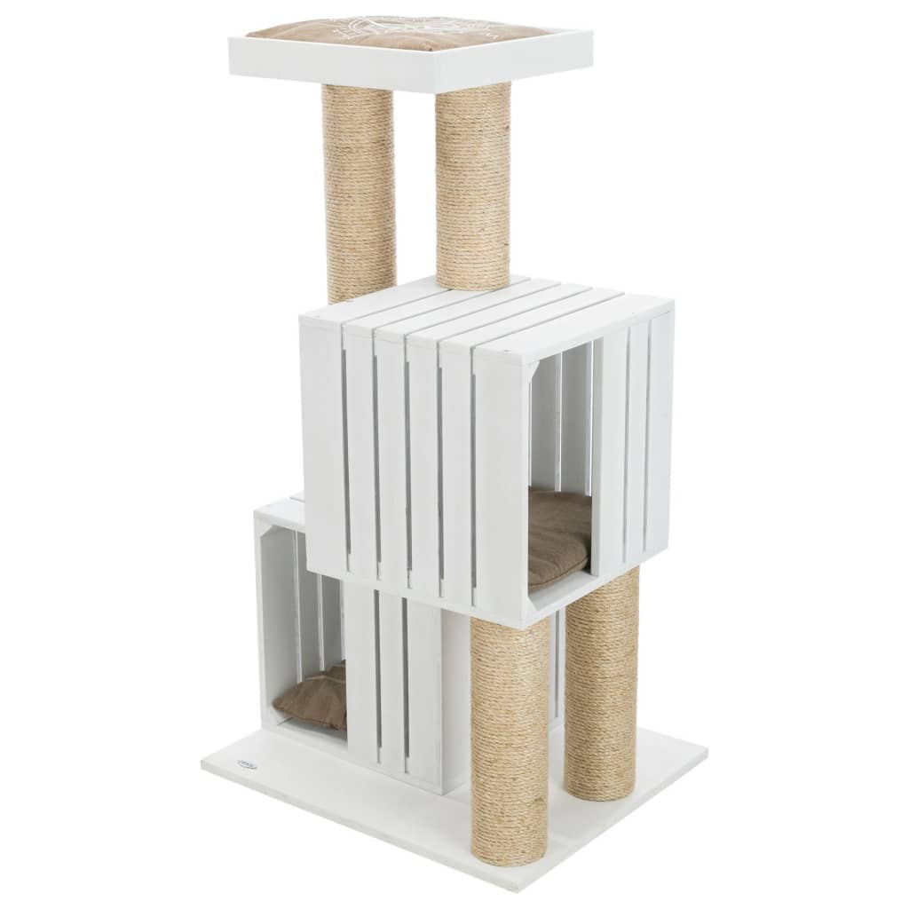 Tiragraffi Per Gatti FUKUMARU In Cartone - Letto E Area Giochi Con Pallina, 66 Cm - Foto 6