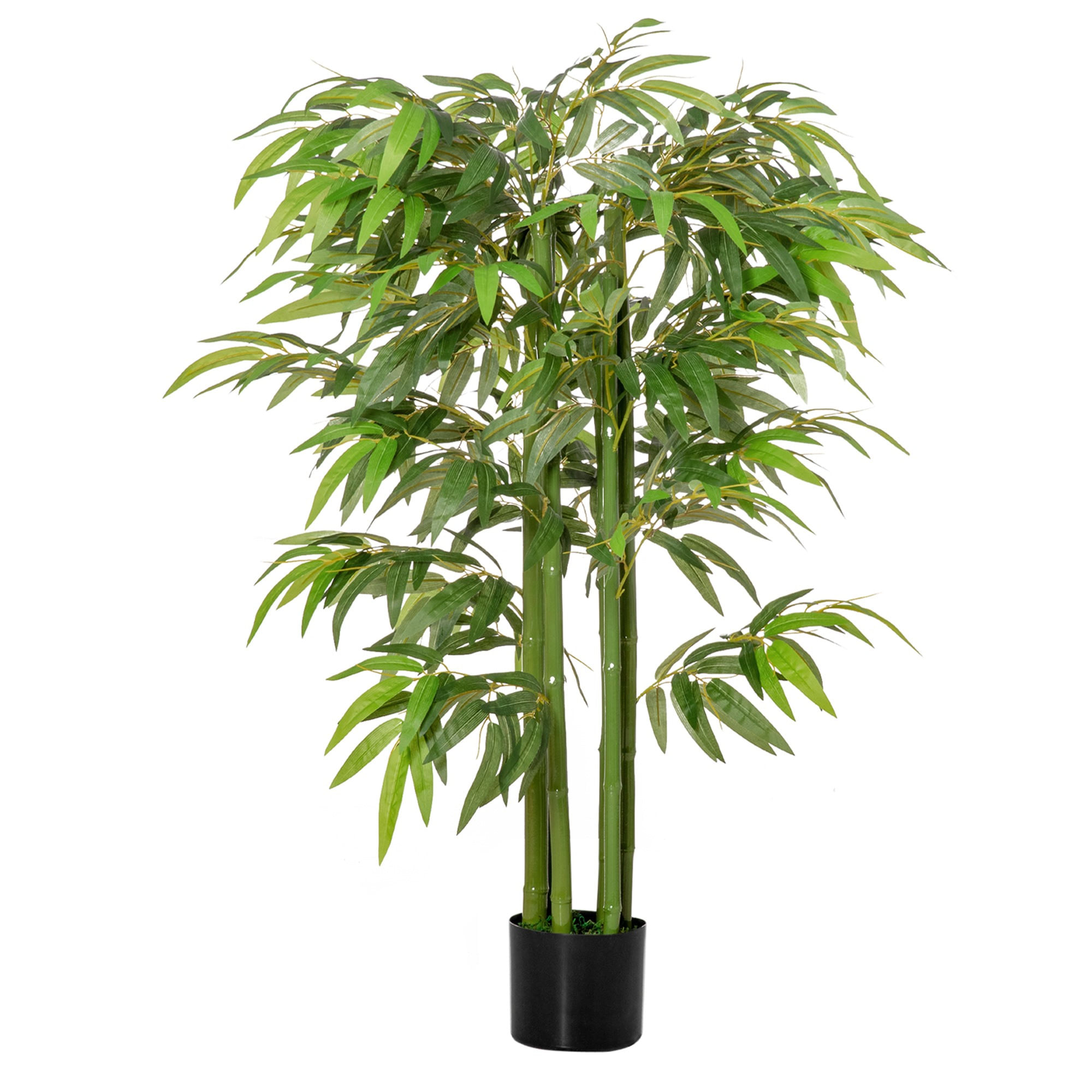 Pianta finta bambù in vaso alta 140cm con 336 foglie per interno ed esterno  - BricoBravo