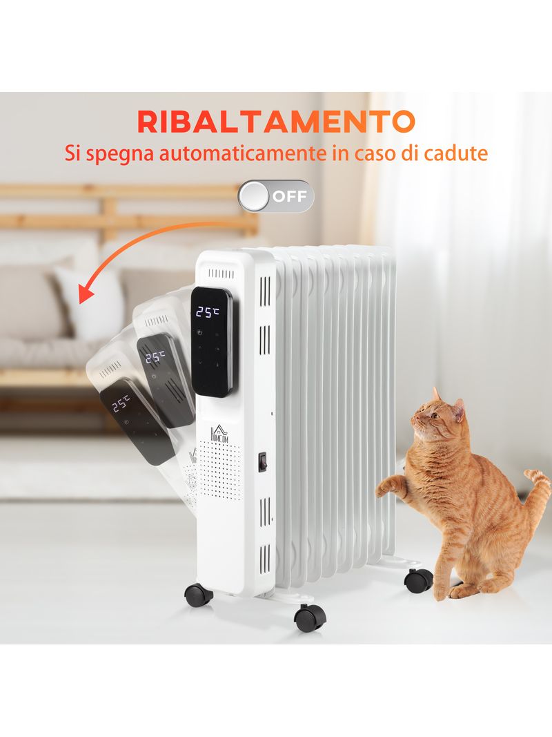 Stufa Termosifone ad Olio 2500W 51,5x61,5x24 cm 11 Elementi Bimar HO431 –  acquista su Giordano Shop