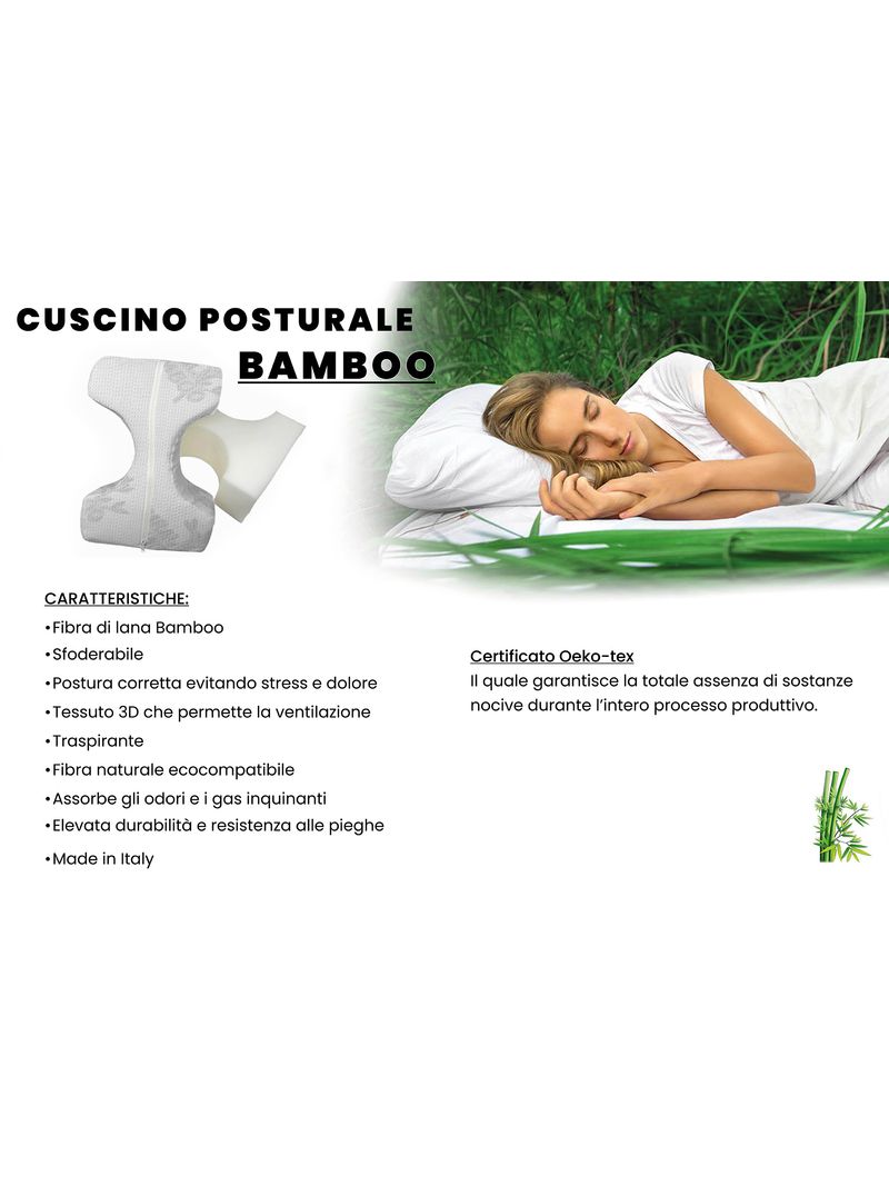 CUSCINO POSTURALE BAMBOO