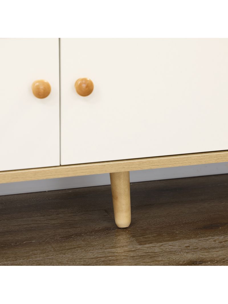 Mobile per Microonde 90x40x98,5 cm in Truciolato Bianco e Legno – acquista  su Giordano Shop