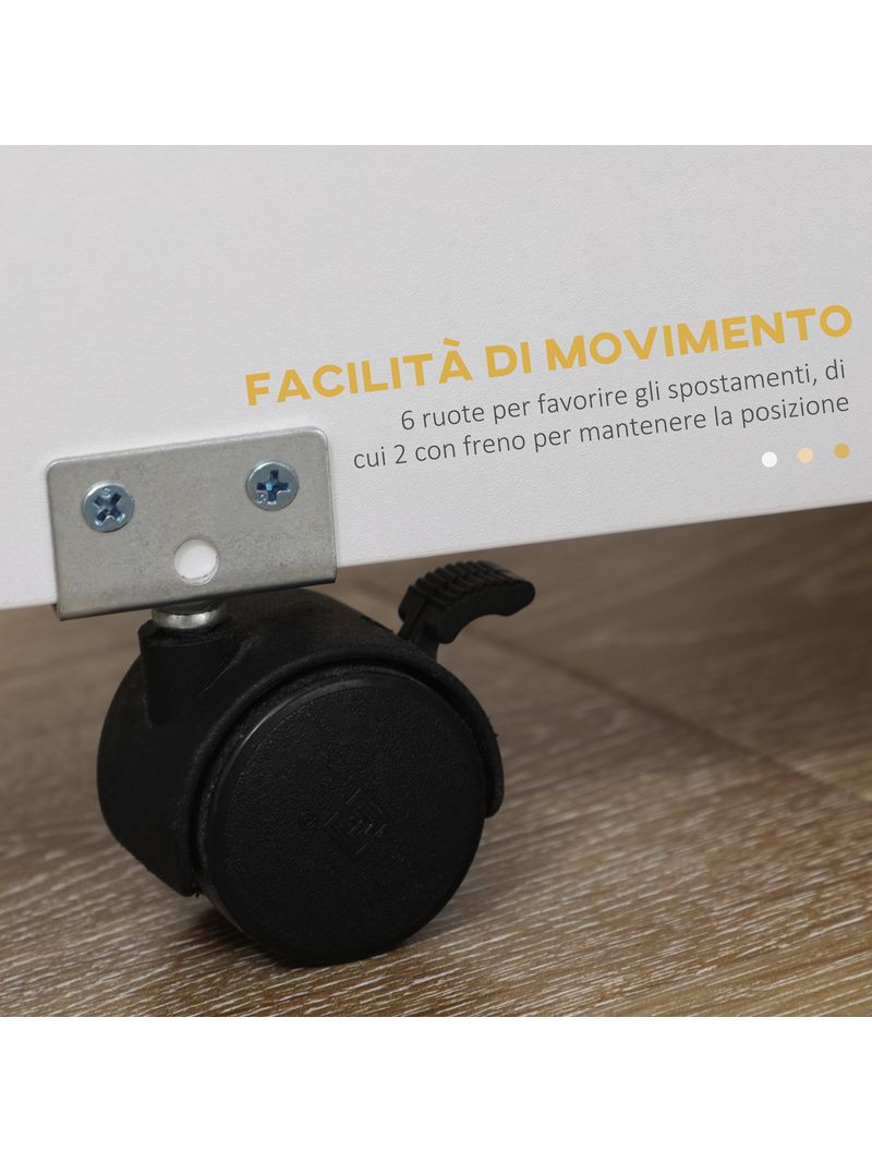 Tavolo Pieghevole Regolabile AKTIVE Con 4 Sgabelli - Per Esterno, Alluminio, Bianco - Foto 3