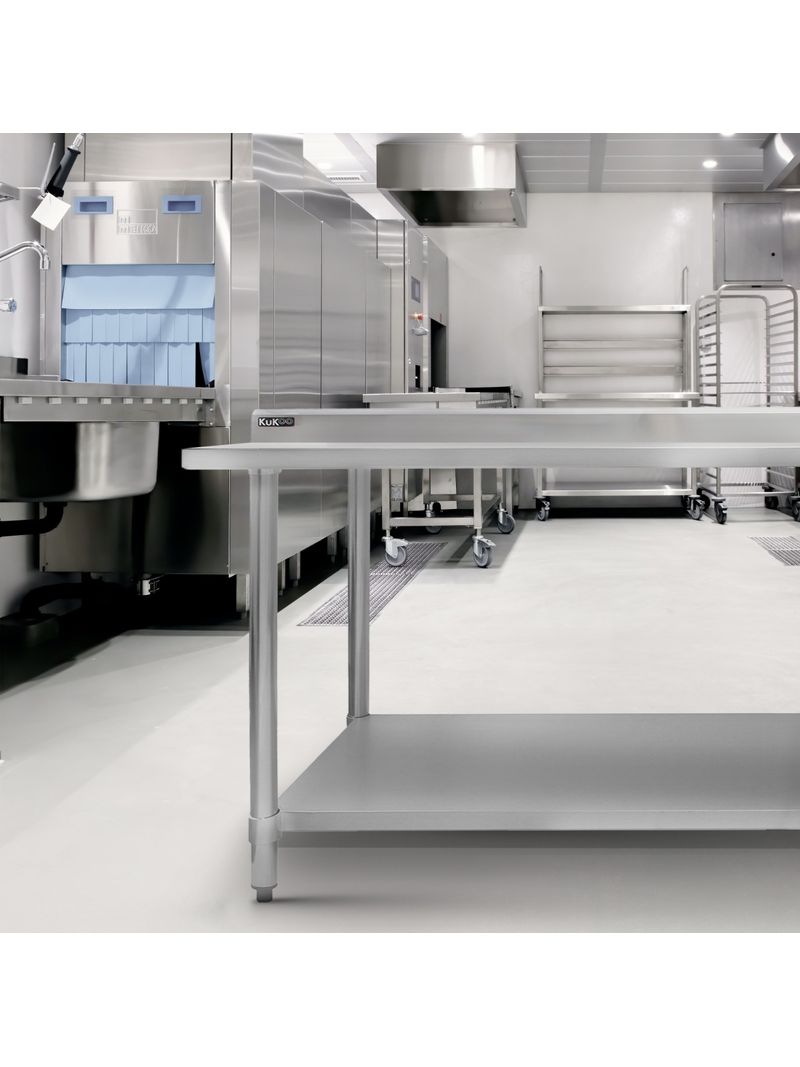 Tavolo in acciaio Inox da Cucina - 120x60x90cm