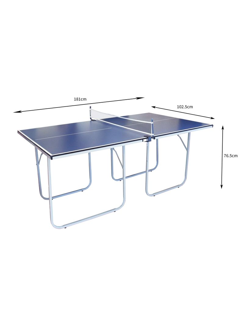 Tavolo Da Ping Pong Pieghevole Compatto, 1,8m - Con Rete, Racchette E Palline - Gioco Da Interno/esterno