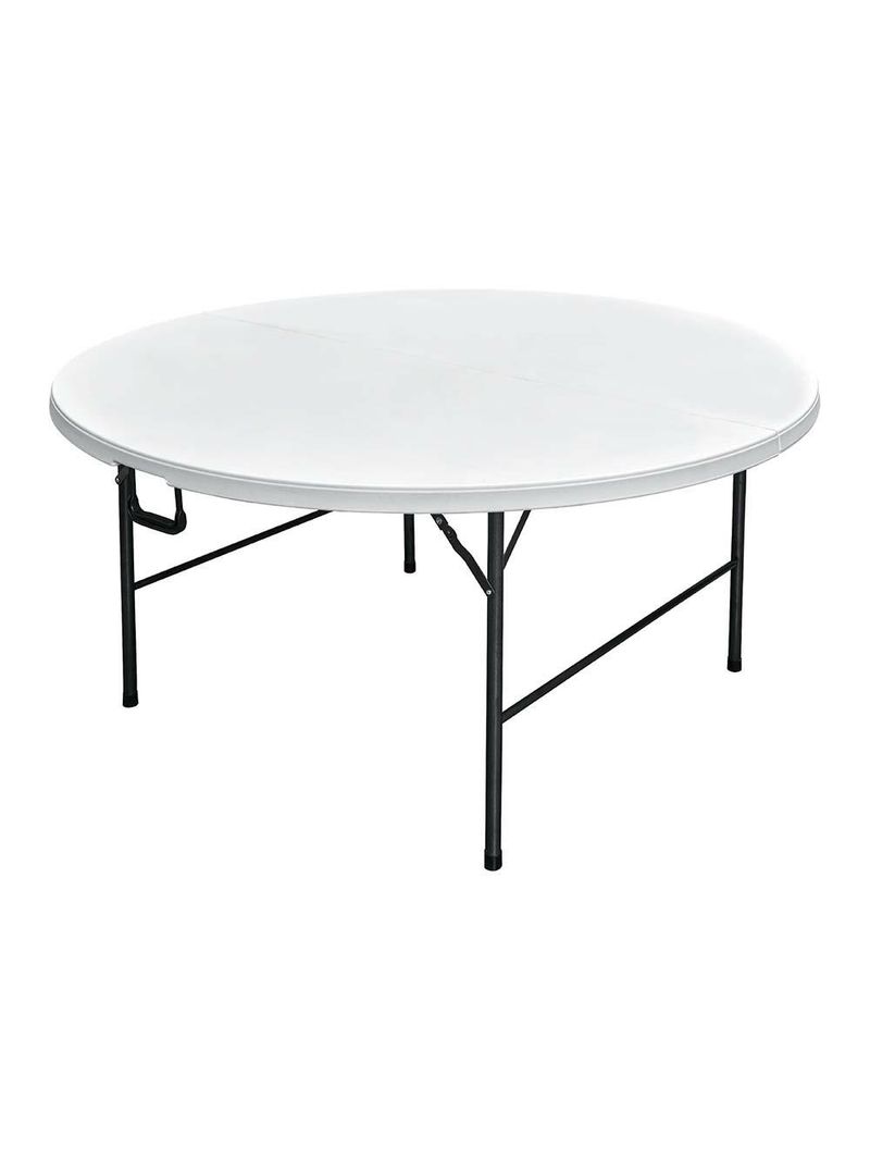 Tavolo pieghevole 180x70x74 cm bianco liscio - BricoBravo