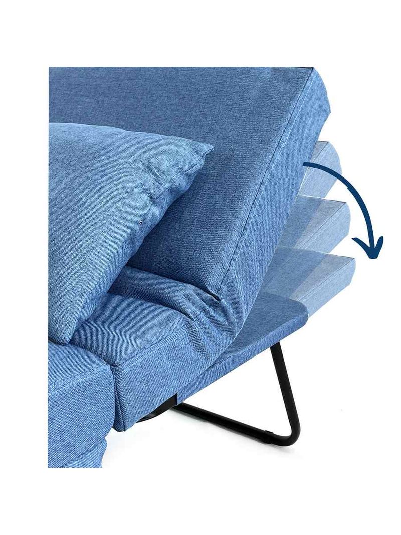 EKTORP poggiapiedi con contenitore, Hillared blu scuro - Svizzera