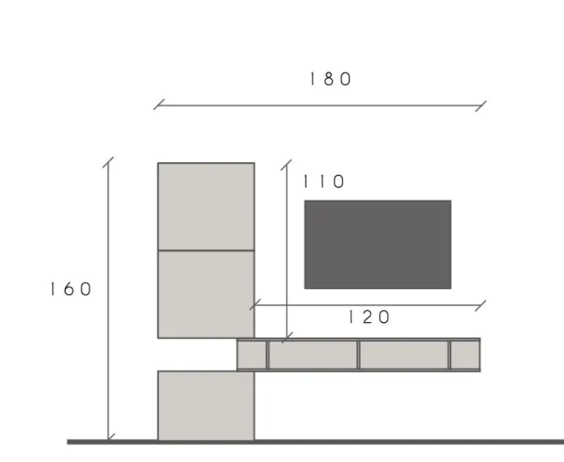 Parete attrezzata moderna da ingresso, finitura Lava e Mercure,  ZLCINFNCOMPN51-1 - BricoBravo