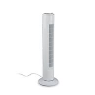 Malmo - Ventilatore a torre oscillante con tripla velocità di ventilazione. Colore bianco. Ø22x73,5H cm