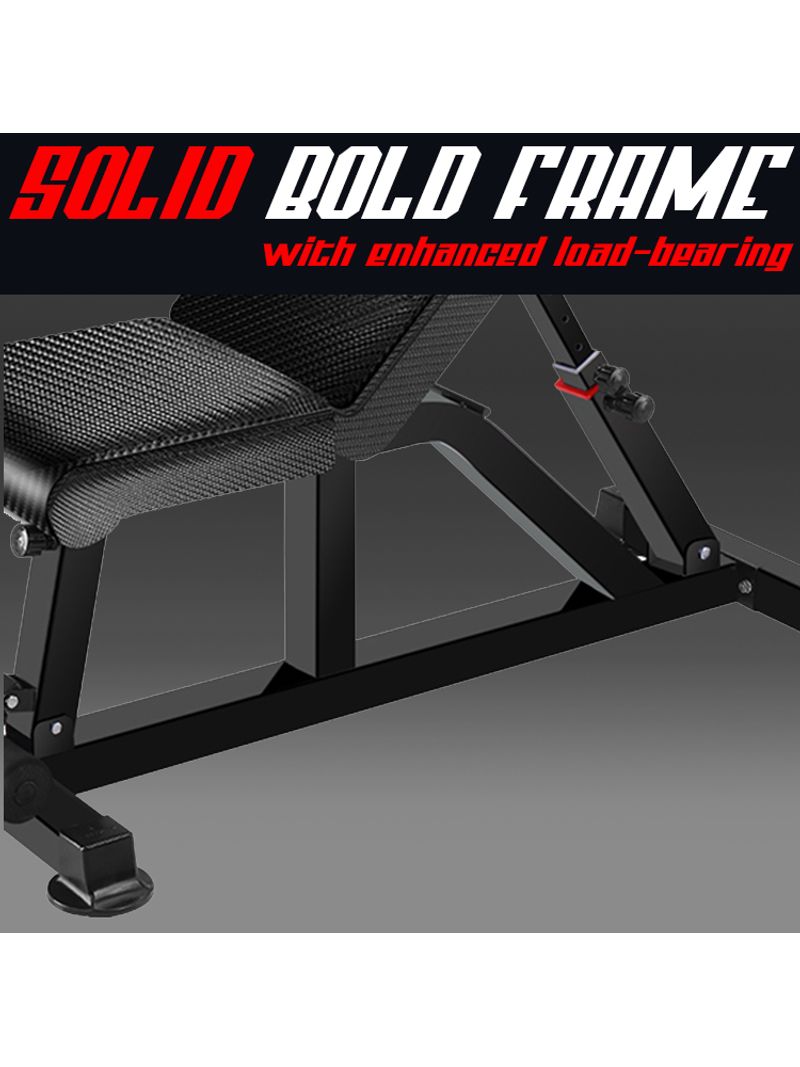 Panca Fitness THOR 250 Regolabile - Per Allenamento Con Pesi Fino A 250kg, Telaio Antiscivolo - Foto 2