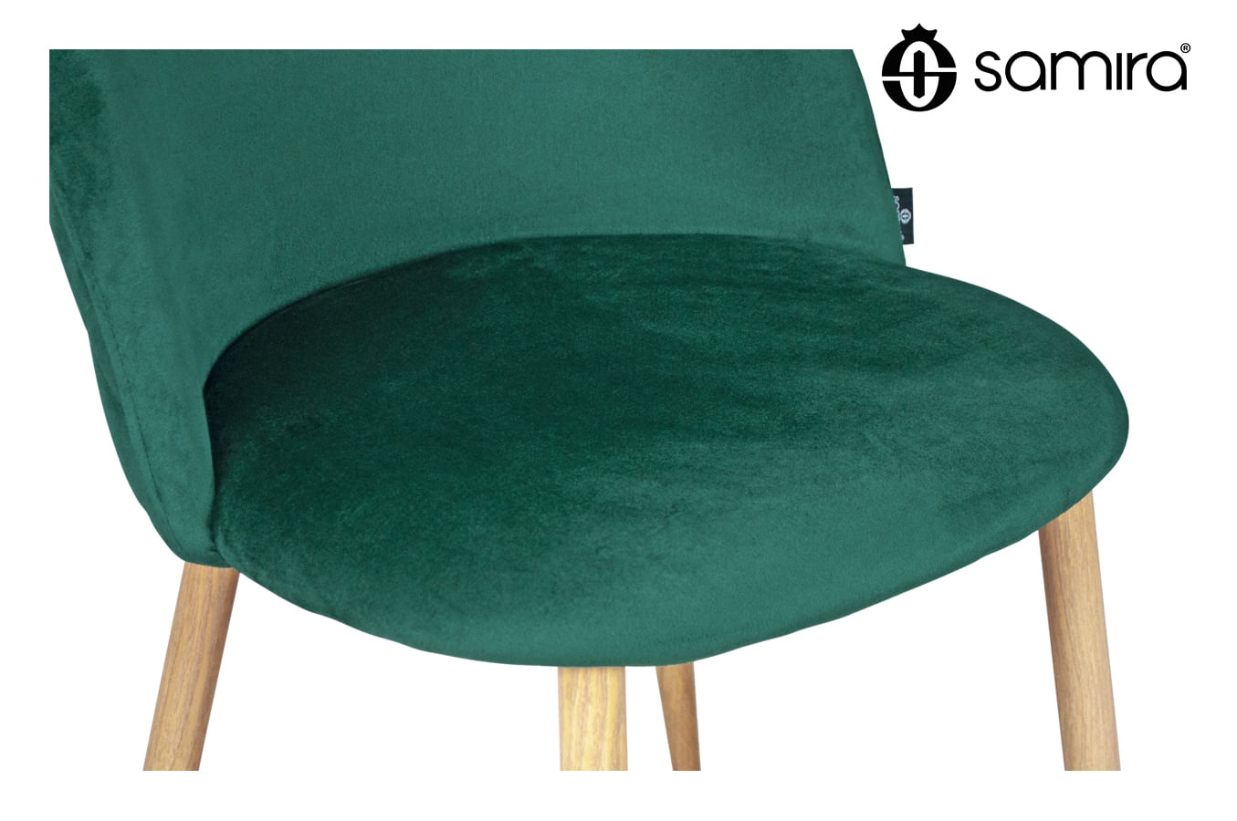 Sedia imbottita in velluto mod. Sophie (2 pz.) Colore: Verde Scuro SD30SOPM  - BricoBravo