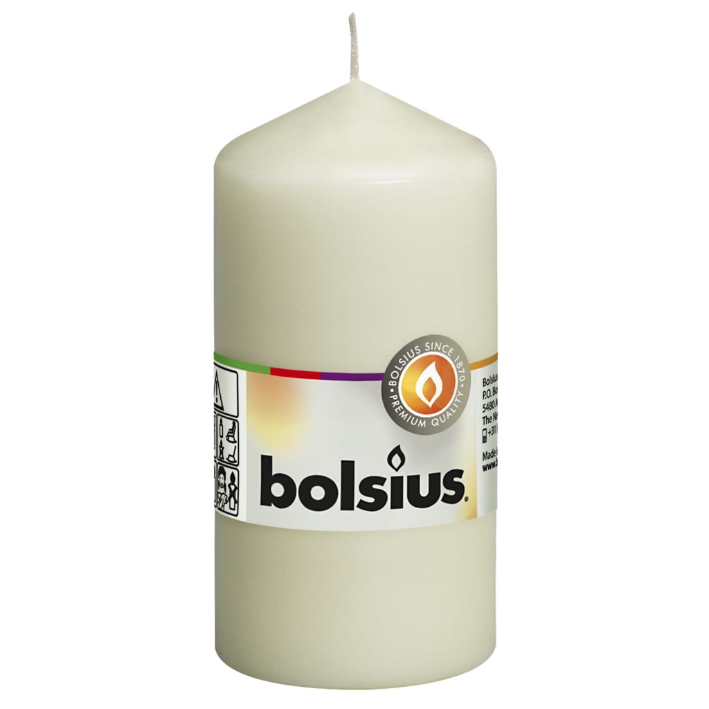 Candele Moccoli 10 pz 120x58 mm Avorio Bolsius