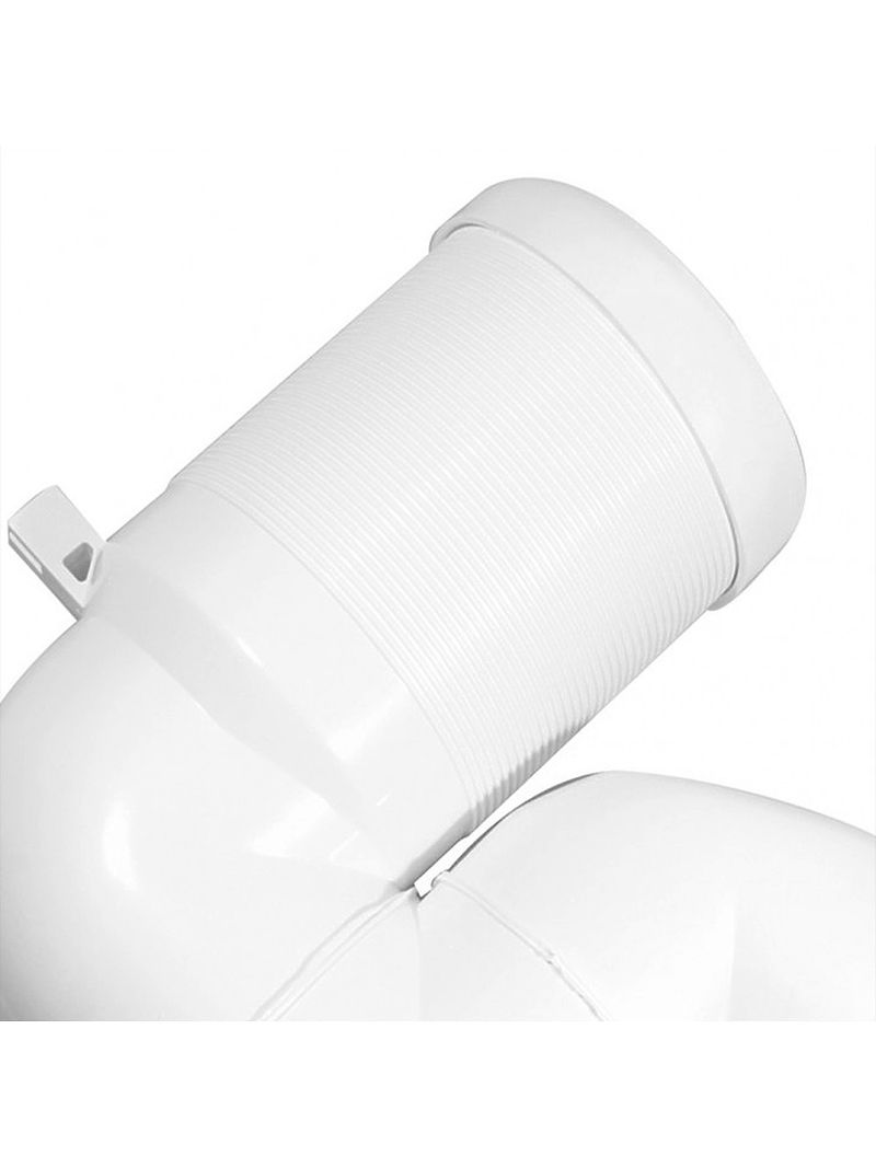 Curva Tecnica Sottovaso Per WC Filo Muro - Diametro 11 Cm, Con Guarnizione In Gomma