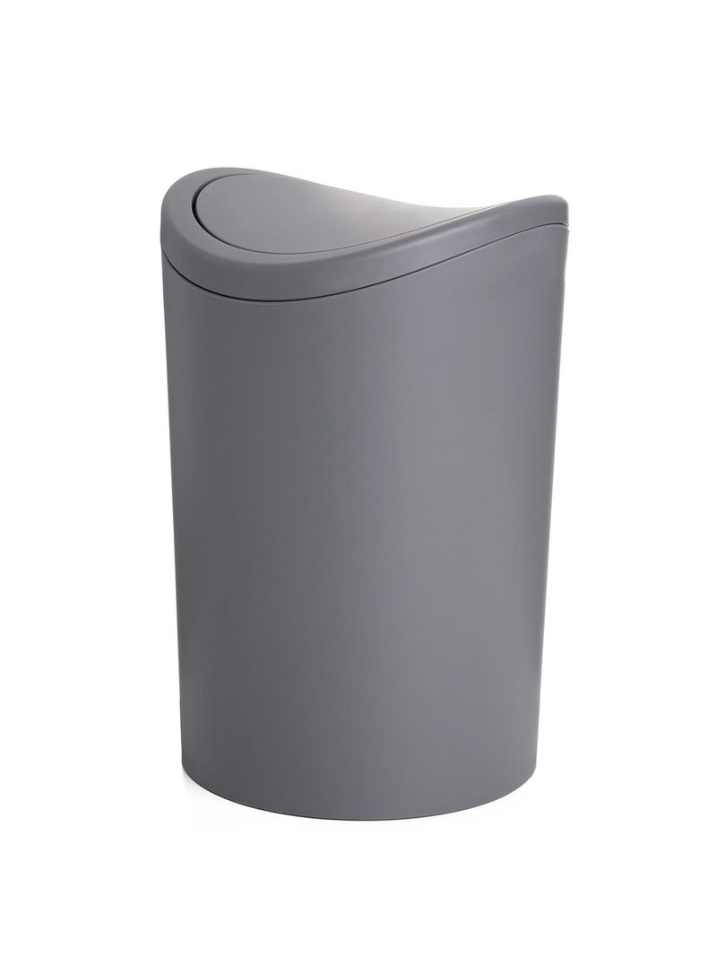 Cestino Con Coperchio Basculante Keeeper - 10 Litri, Argentato, Soft Touch - Foto 7