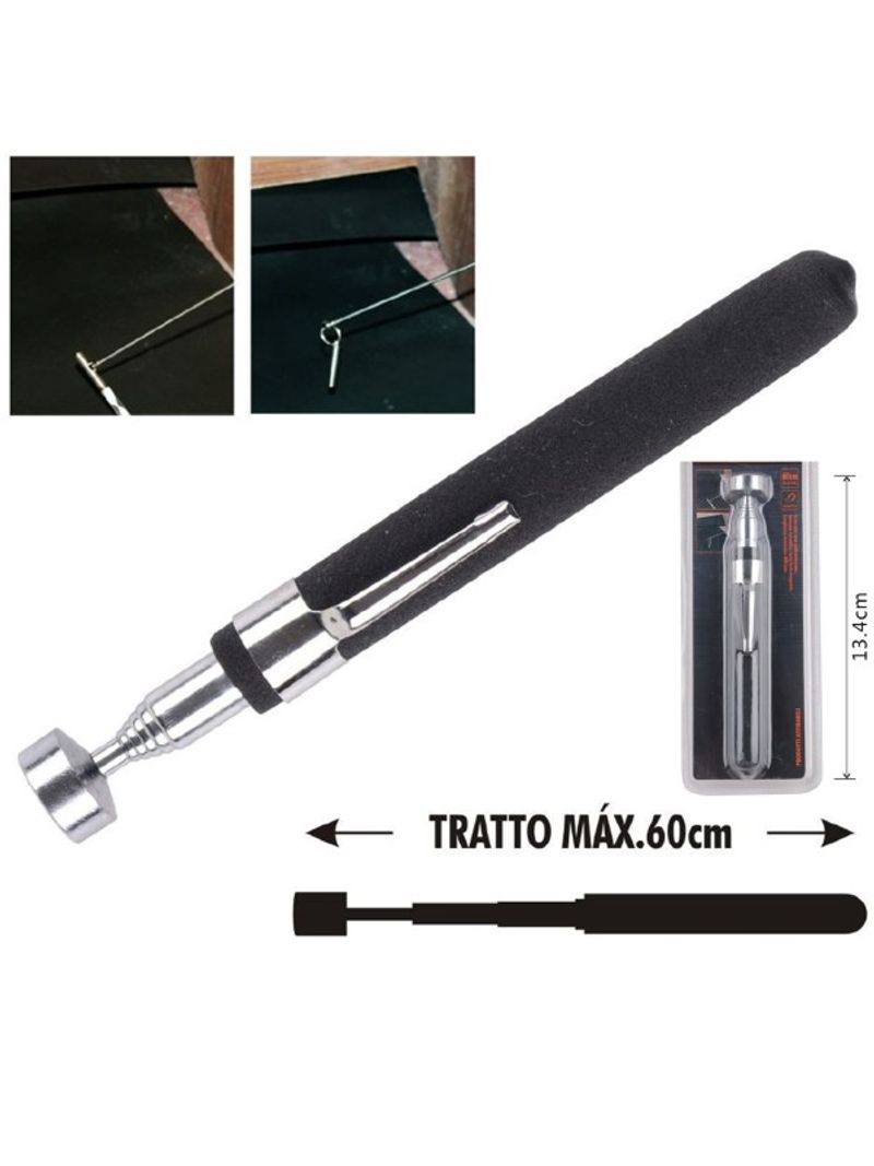 Trade Shop - Penna Asta Telescopica Allungabile Con Calamita Magnetica  Strumento Precisione