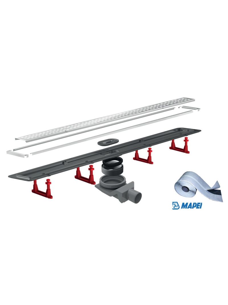 Scarico A Pavimento Rettangolare - 20x10 Cm In Acciaio Inox, Griglia Rimovibile, Per Bagno, Cucina, Balcone - Foto 6