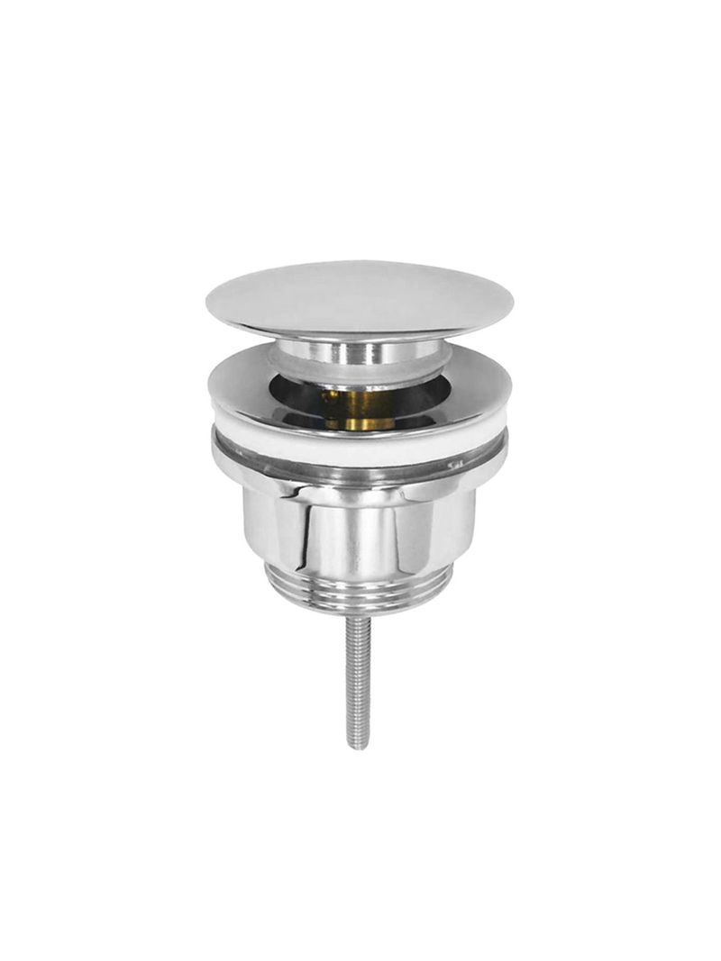 Sifone Per Lavabo Bagno Nero Opaco - Con Piletta Click Clack, Attacco Universale Tondo - Foto 3