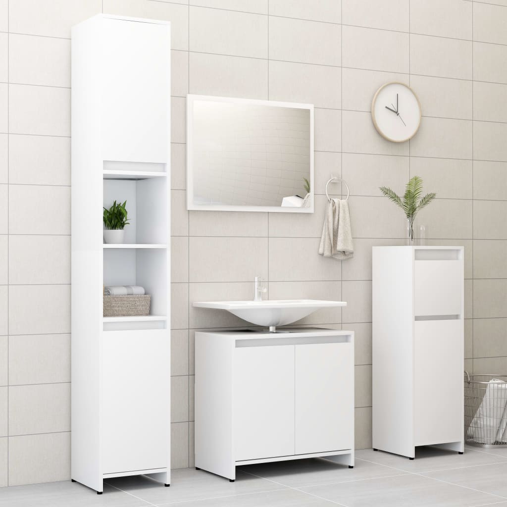 Mobiletto da bagno salvaspazio con armadietto e ripiano 60x20x70cm colore  bianco - BricoBravo: fai da te, bricolage, arredo e molto altro - BricoBravo