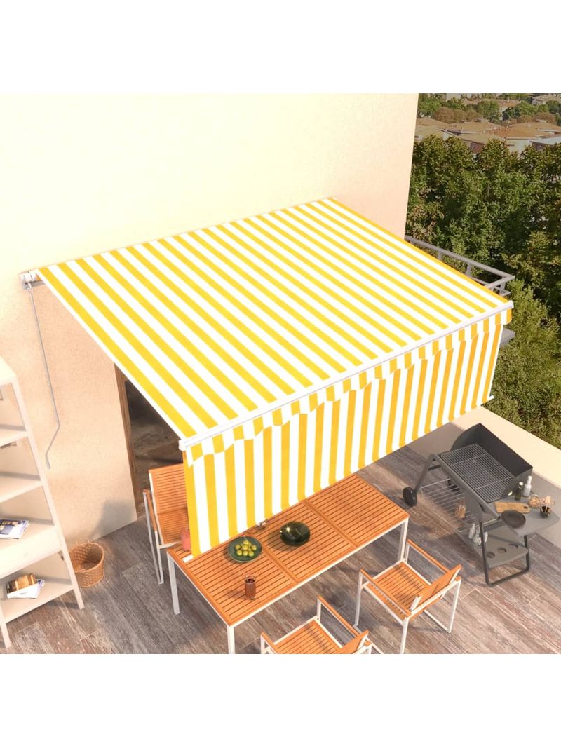 Tenda Da Sole Retrattile VidaXL 500x300 Cm Bord&ograve; - Manuale A Manovella, Alluminio, Resistente UV