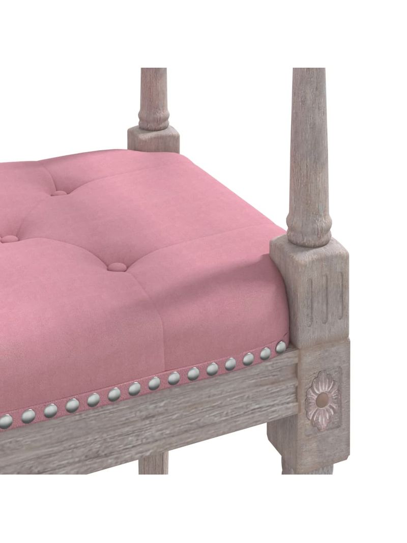 Panca in velluto rosa cm 110x45h.47 nuova art.74363 consegna