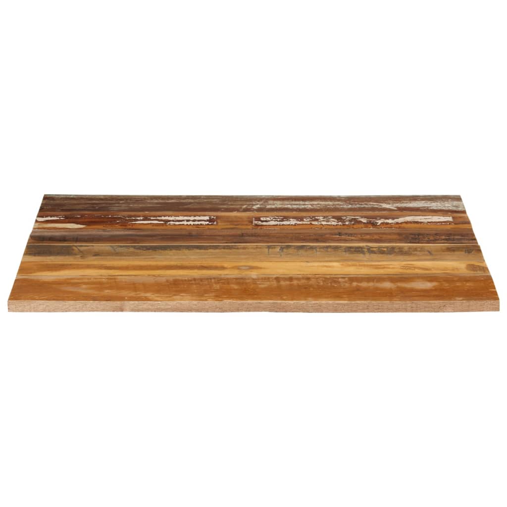 Piano tavolo quadrato in legno pino spazzolato • 70x70cm • Spessore 4cm •  EdO