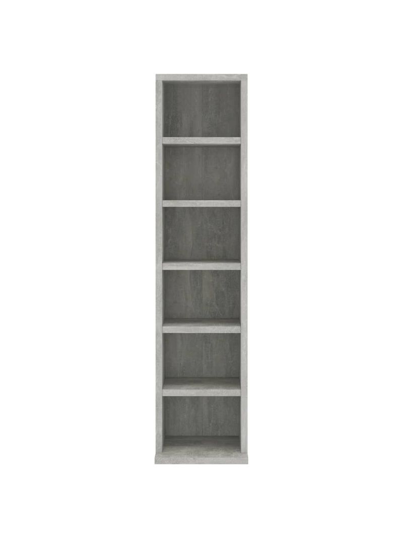 Mobile Porta CD Grigio Cemento 21x20x88 cm in Legno Multistrato 800355 -  BricoBravo