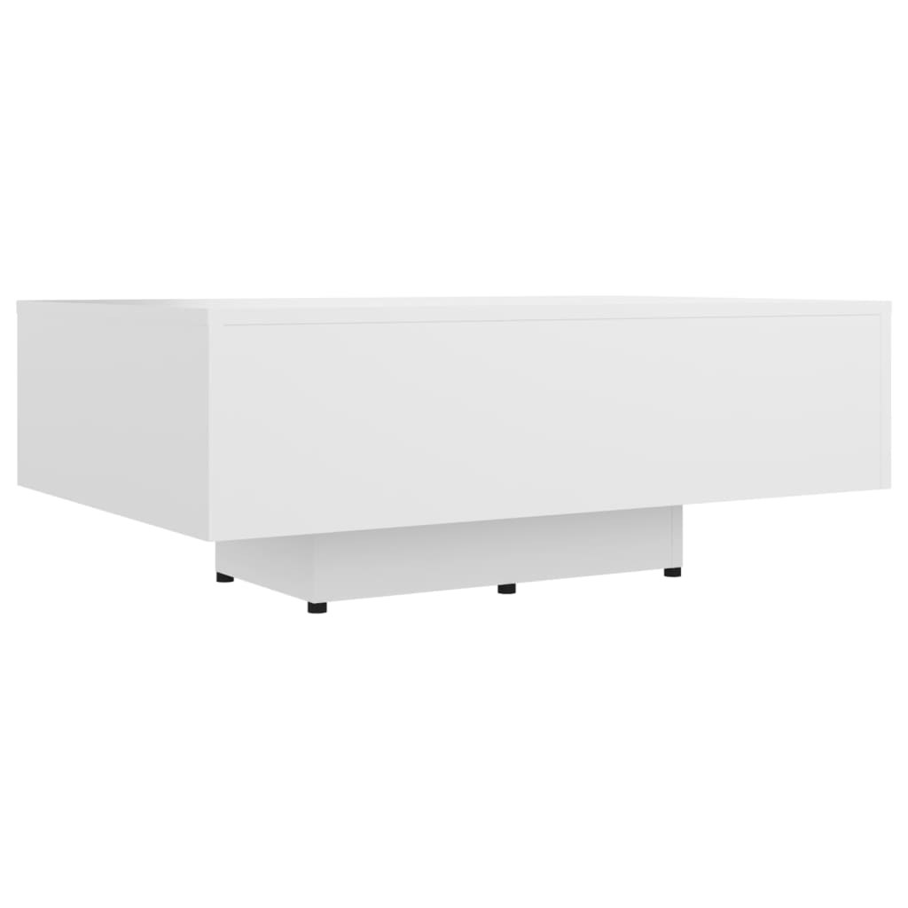 Tavolino da Salotto Bianco 85x55x31 cm in Legno Multistrato